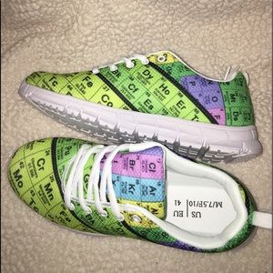 Brand new custom made Periodic Table Sneakers.